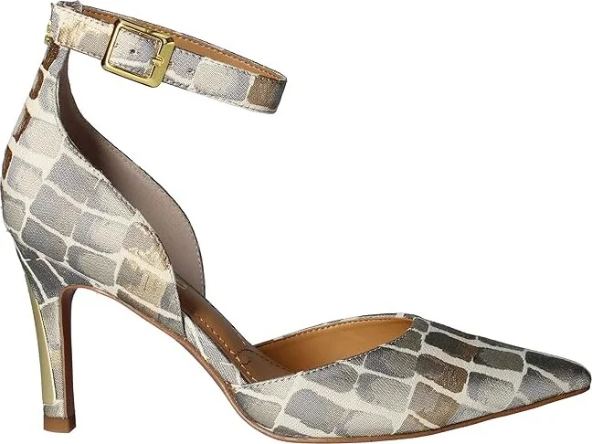 J. Renee Pumps Women's Shoes Taupe/Gold : 6 M (B), Synthetic/Textile - Image 7