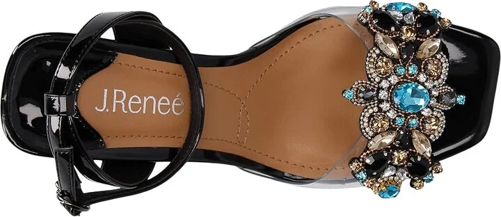 J. Renee Raelyn Women's Shoes Clear/Black : 6 M (B), Synthetic - Image 2