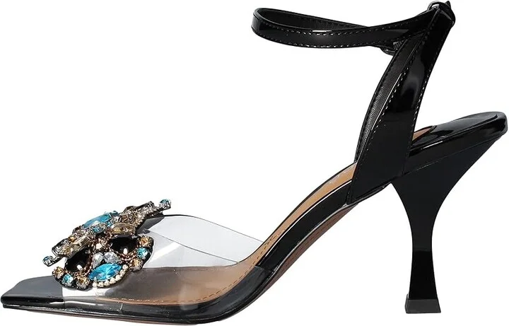 J. Renee Raelyn Women's Shoes Clear/Black : 6 M (B), Synthetic - Image 6