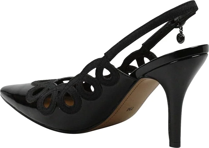 J. Renee Reghina Women's Shoes Black Patent/Grosgrain : 8 M (B), Textile - Image 4