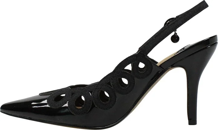 J. Renee Reghina Women's Shoes Black Patent/Grosgrain : 8 M (B), Textile - Image 6