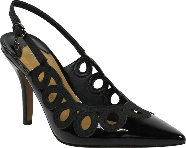 J. Renee Reghina Women's Shoes Black Patent/Grosgrain : 8 M (B), Textile