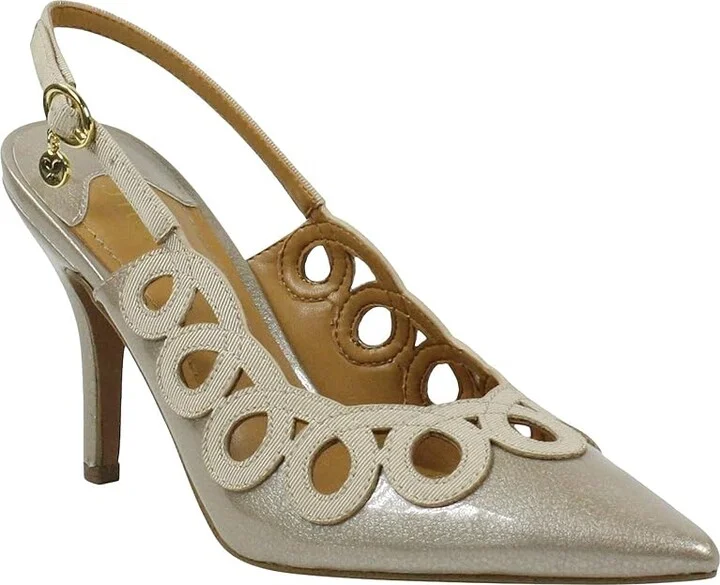 J. Renee Reghina Women's Shoes Taupe Patent/Grosgrain : 7 M (B), Textile