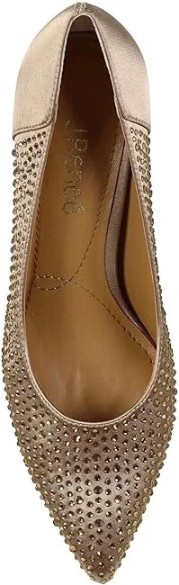 J. Renee Rishna High Women's Heels Beige : 6.5 M (B), Textile - Image 2