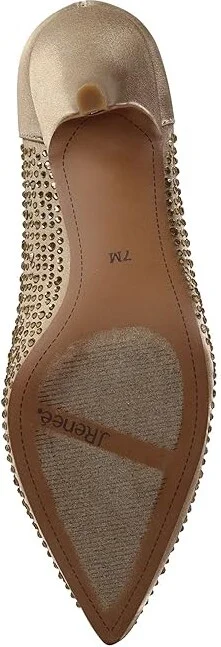 J. Renee Rishna High Women's Heels Beige : 6.5 M (B), Textile - Image 3