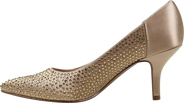 J. Renee Rishna High Women's Heels Beige : 6.5 M (B), Textile - Image 6