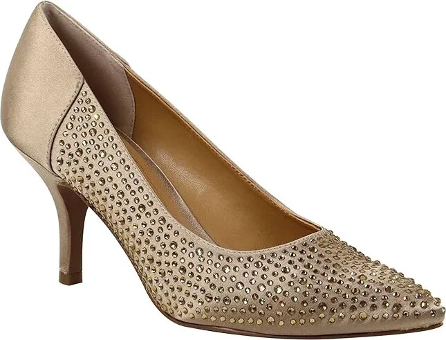J. Renee Rishna High Women's Heels Beige : 6.5 M (B), Textile
