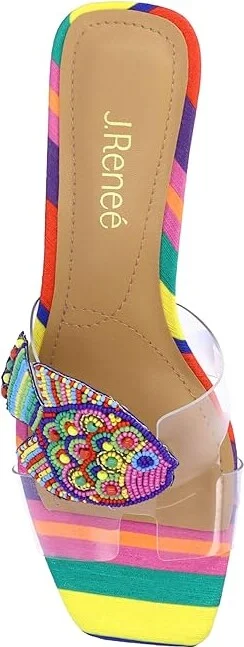 J. Renee Roline Women's Sandals Bright : 11 M (B), Synthetic - Image 2
