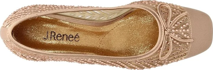 J. Renee Saila High Women's Heels Beige : 13 M (B), Textile - Image 2