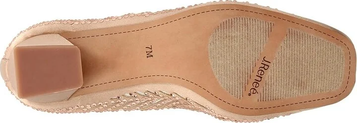 J. Renee Saila High Women's Heels Beige : 13 M (B), Textile - Image 3