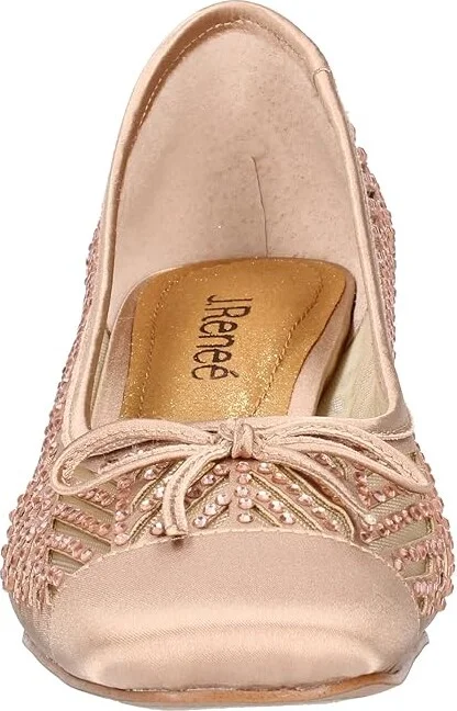 J. Renee Saila High Women's Heels Beige : 13 M (B), Textile - Image 5