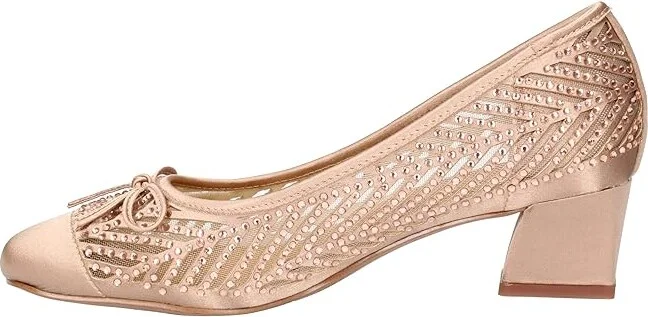 J. Renee Saila High Women's Heels Beige : 13 M (B), Textile - Image 6