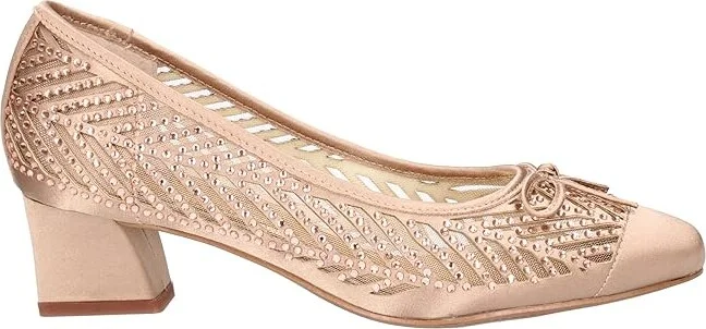 J. Renee Saila High Women's Heels Beige : 13 M (B), Textile - Image 7