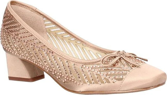 J. Renee Saila High Women's Heels Beige : 13 M (B), Textile