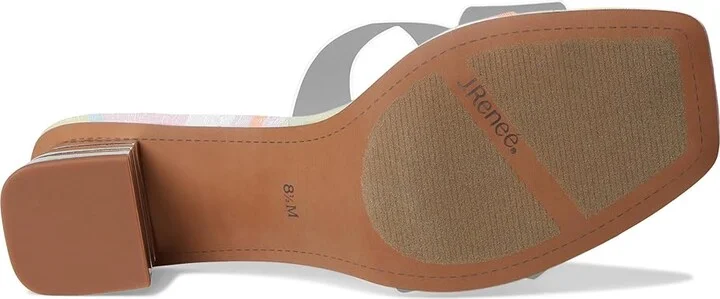 J. Renee Seeshell Women's Sandals Clear/Pastel : 6 M (B), Synthetic - Image 3