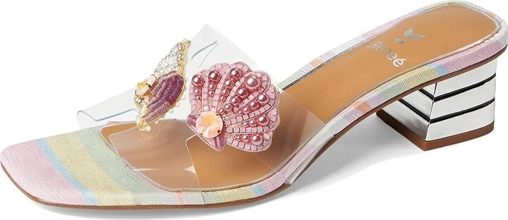 J. Renee Seeshell Women's Sandals Clear/Pastel : 6 M (B), Synthetic - Image 5