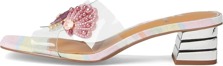 J. Renee Seeshell Women's Sandals Clear/Pastel : 6 M (B), Synthetic - Image 6