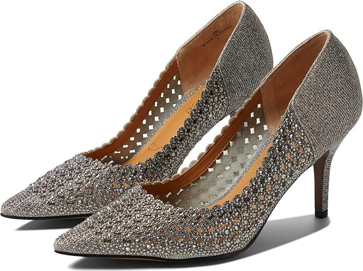 J. Renee Sesily Women's Shoes Pewter : 10 M (B), Textile