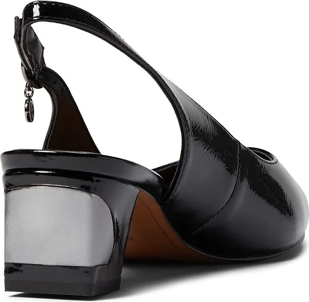 J. Renee Shayanne Women's Shoes Black Patent : 5 M (B), Textile - Image 4