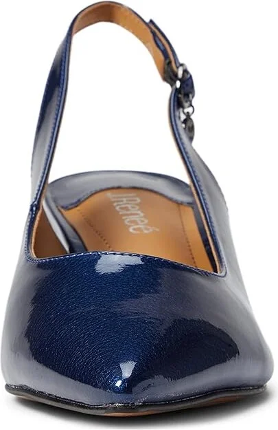 J. Renee Shayanne Women's Shoes Navy Pearl Patent : 5.5 M (B), Textile - Image 2