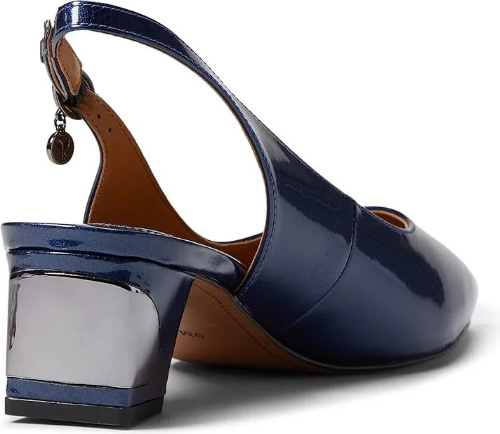 J. Renee Shayanne Women's Shoes Navy Pearl Patent : 5.5 M (B), Textile - Image 4