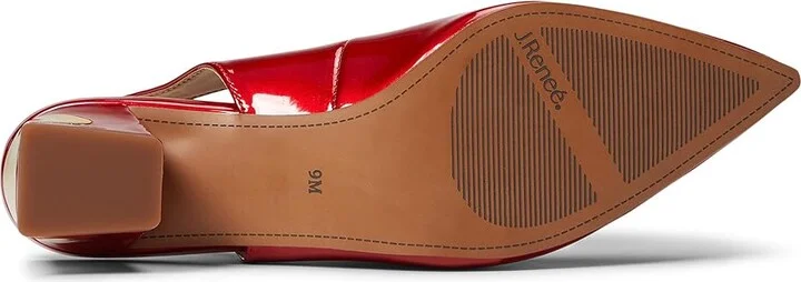 J. Renee Shayanne Women's Shoes Red Pearl Patent : 5.5 M (B), Textile - Image 3