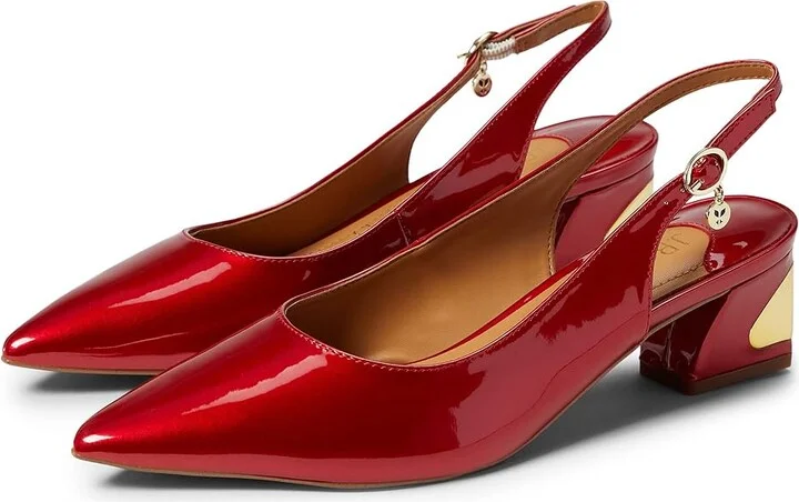J. Renee Shayanne Women's Shoes Red Pearl Patent : 5.5 M (B), Textile