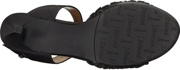 J. Renee Soncino Women's Shoes Black 2 : 6 M (B), Satin - Image 4