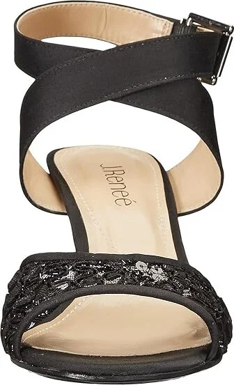 J. Renee Soncino Women's Shoes Black 2 : 6 M (B), Satin - Image 6