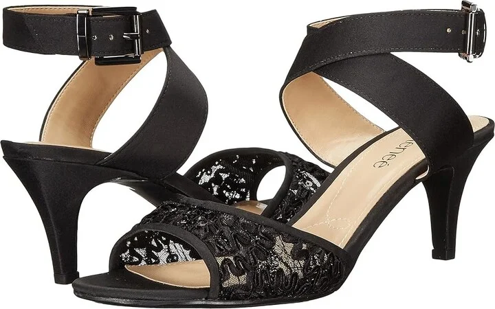 J. Renee Soncino Women's Shoes Black 2 : 6 M (B), Satin