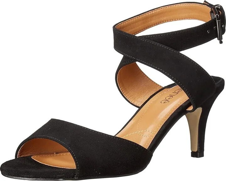 J. Renee Soncino Women's Shoes Black : 7 N (AA), Suede - Image 2