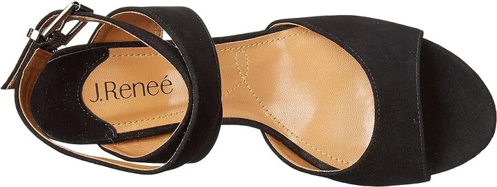 J. Renee Soncino Women's Shoes Black : 7 N (AA), Suede - Image 3