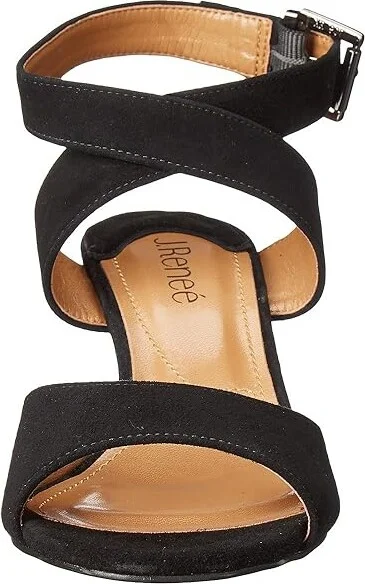 J. Renee Soncino Women's Shoes Black : 7 N (AA), Suede - Image 6