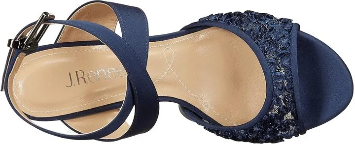 J. Renee Soncino Women's Shoes Navy : 5.5 M (B), Satin - Image 3