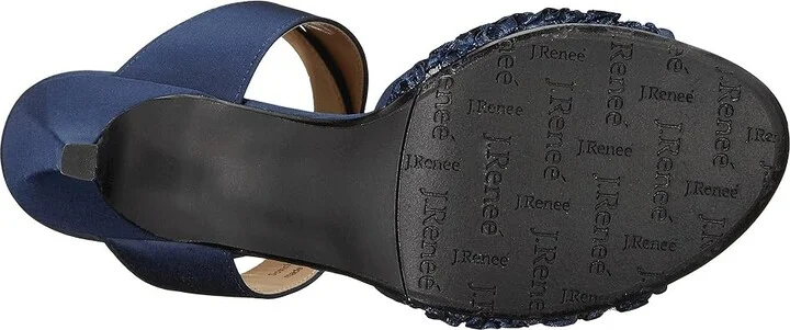 J. Renee Soncino Women's Shoes Navy : 5.5 M (B), Satin - Image 4