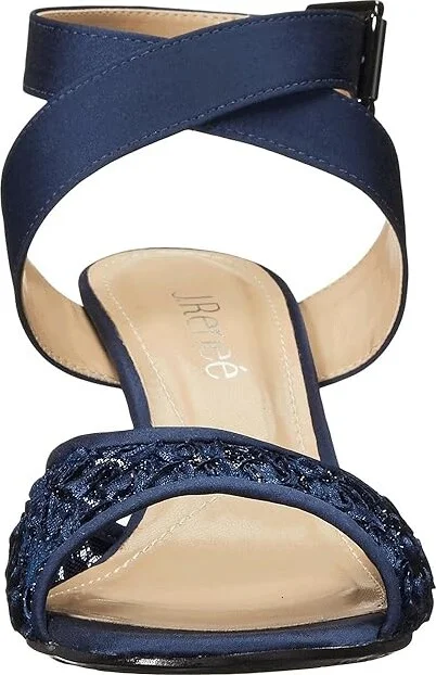 J. Renee Soncino Women's Shoes Navy : 5.5 M (B), Satin - Image 6