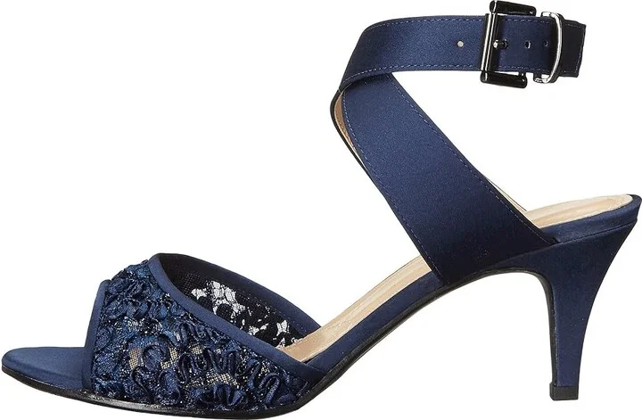 J. Renee Soncino Women's Shoes Navy : 5.5 M (B), Satin - Image 7