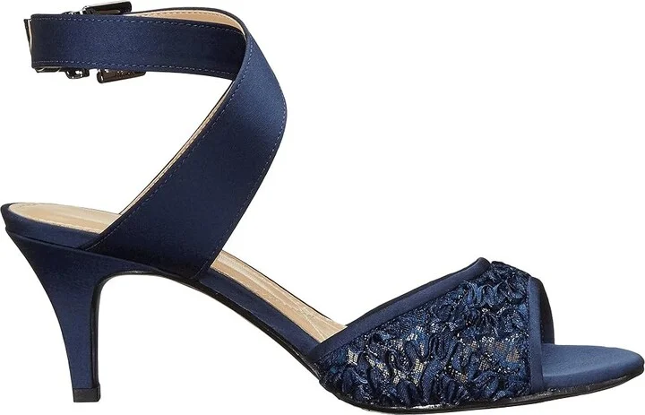 J. Renee Soncino Women's Shoes Navy : 5.5 M (B), Satin - Image 8