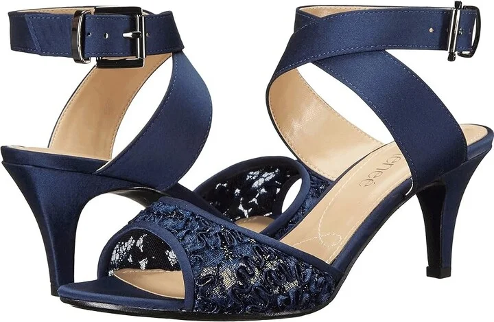 J. Renee Soncino Women's Shoes Navy : 5.5 M (B), Satin