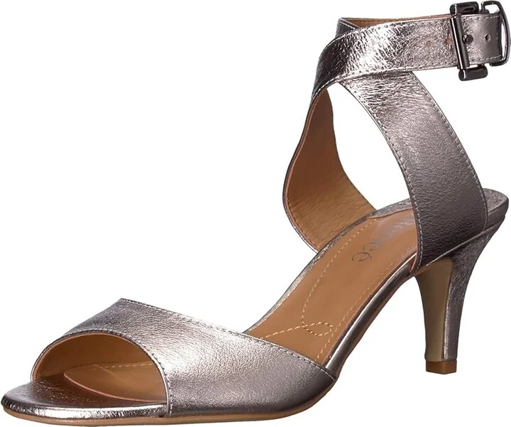 J. Renee Soncino Women's Shoes Taupe Metallic : 5 M (B), Suede - Image 2