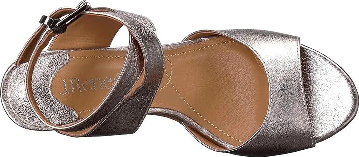 J. Renee Soncino Women's Shoes Taupe Metallic : 5 M (B), Suede - Image 3