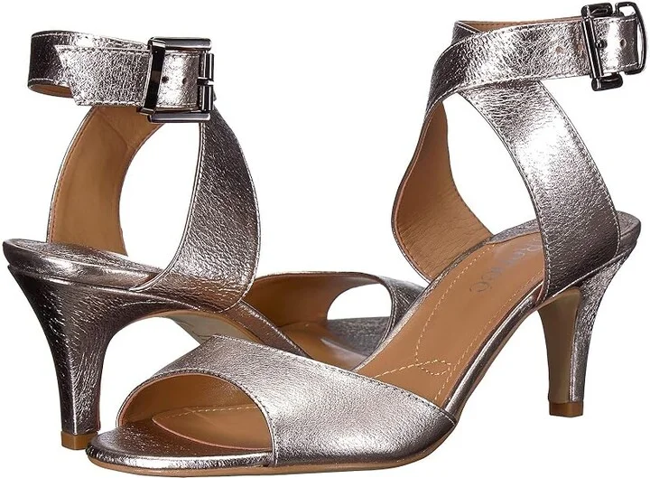 J. Renee Soncino Women's Shoes Taupe Metallic : 5 M (B), Suede