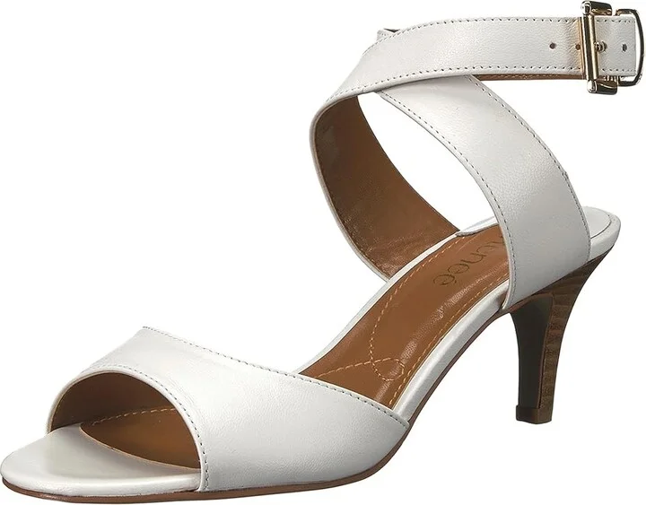 J. Renee Soncino Women's Shoes White Leather : 6 M (B) - Image 2