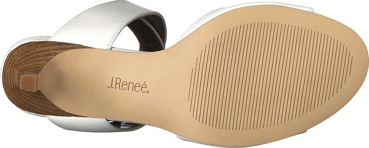 J. Renee Soncino Women's Shoes White Leather : 6 M (B) - Image 4