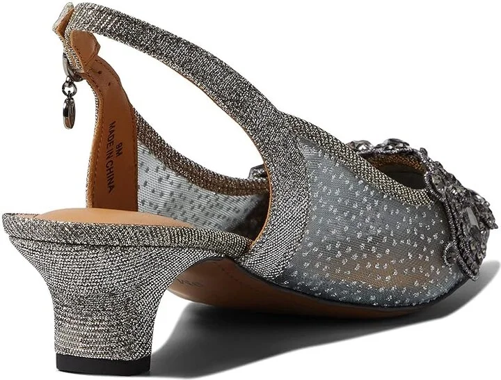 J. Renee Strovanni Women's 1-2 inch heel Shoes Pewter : 7 M (B), Textile - Image 4