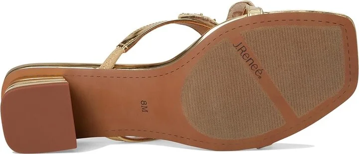 J. Renee Sunstar Women's Sandals Gold/Natural : 7 M (B), Synthetic - Image 3