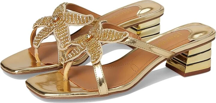 J. Renee Sunstar Women's Sandals Gold/Natural : 7 M (B), Synthetic