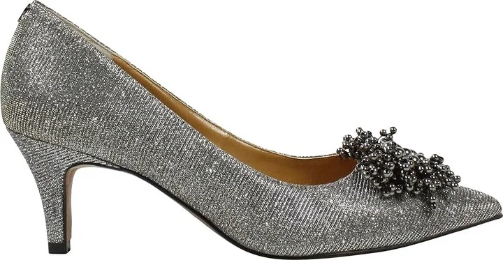 J. Renee Tacitha Women's Shoes Pewter Dance Glitter : 6.5 M (B), Textile - Image 7