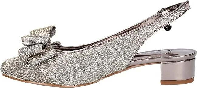 J. Renee Tanay High Women's Heels Pewter : 7.5 M (B), Textile - Image 6
