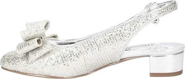 J. Renee Tanay High Women's Heels Silver : 8.5 W (C), Textile - Image 6